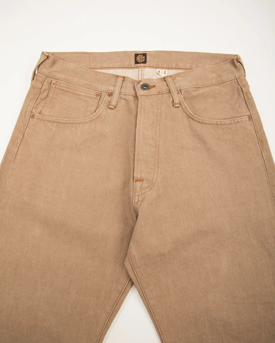 Kirk Straight Fit - 13.5oz Khaki Dusk Denim