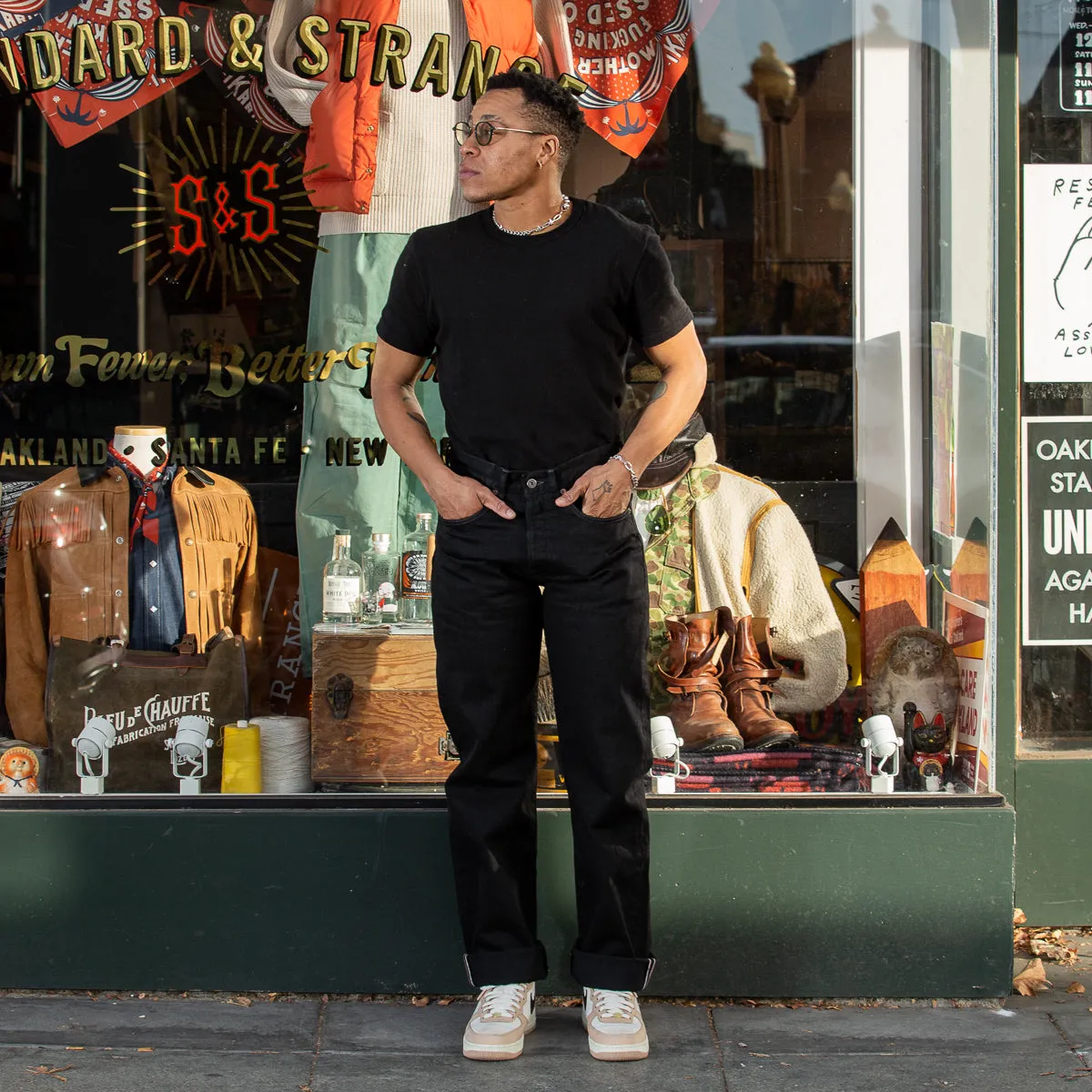 Kirk Straight Fit - 14oz Gunpowder Black Selvedge Rinsed