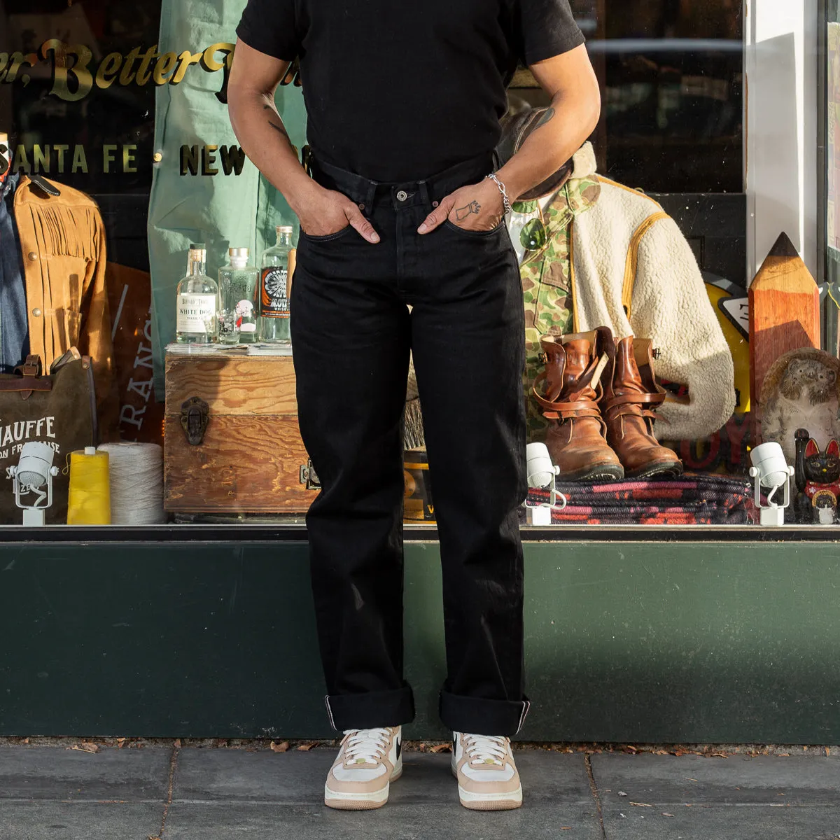 Kirk Straight Fit - 14oz Gunpowder Black Selvedge Rinsed