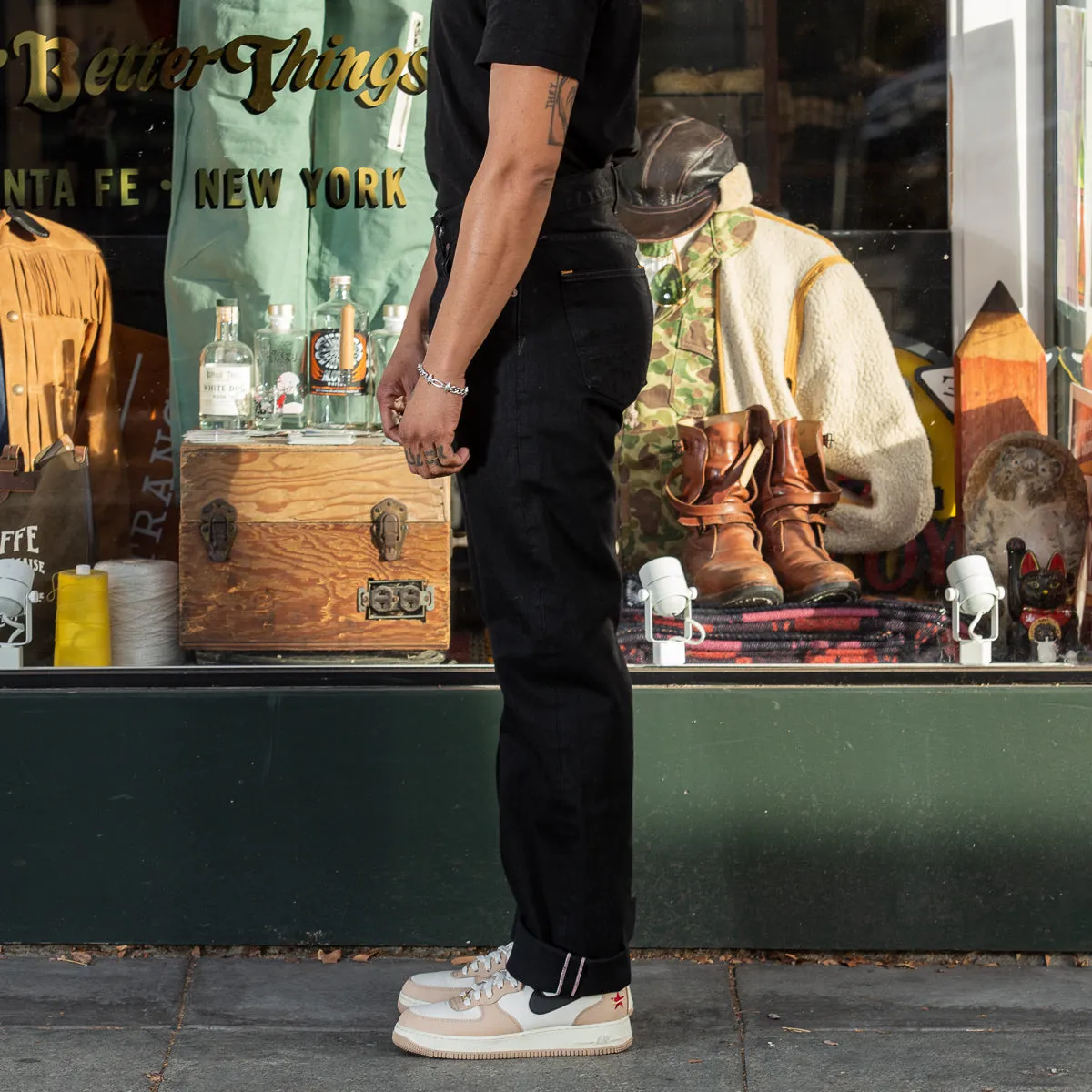 Kirk Straight Fit - 14oz Gunpowder Black Selvedge Rinsed