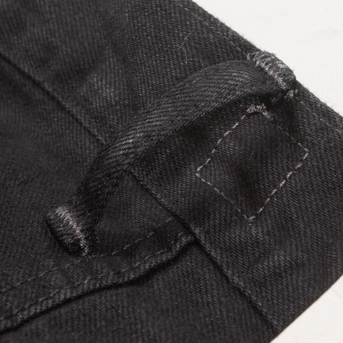Kirk Straight Fit - 14oz Gunpowder Black Selvedge Rinsed