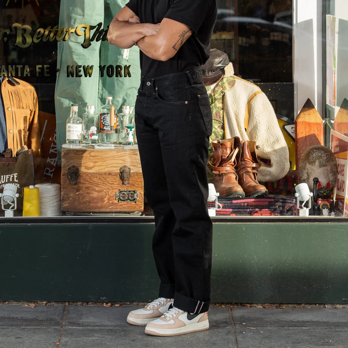 Kirk Straight Fit - 14oz Gunpowder Black Selvedge Rinsed