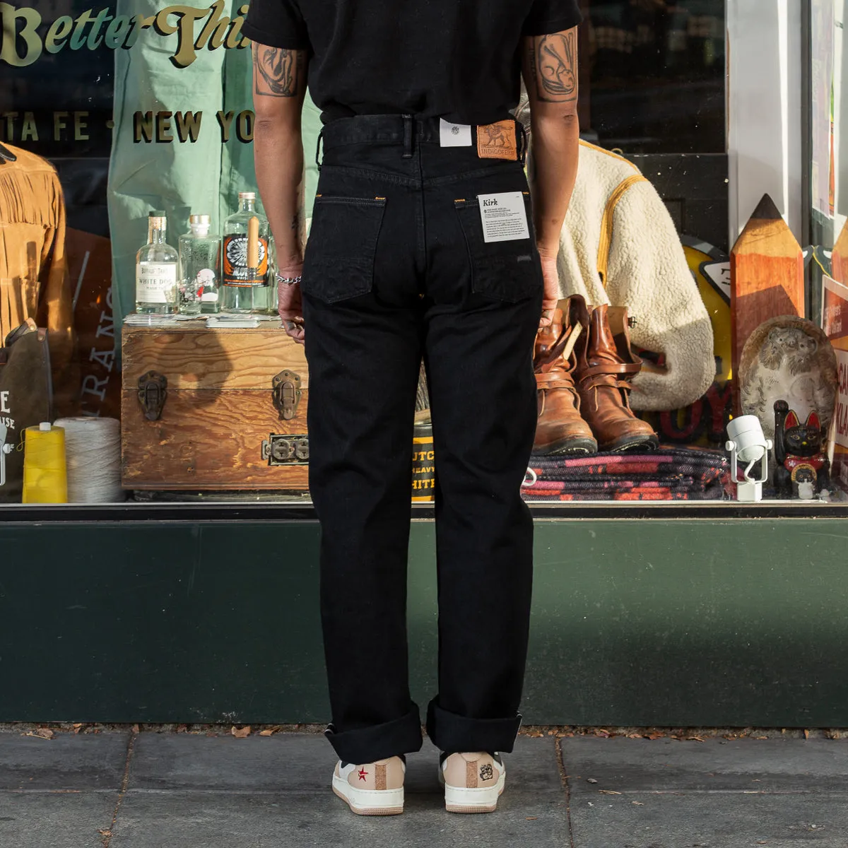 Kirk Straight Fit - 14oz Gunpowder Black Selvedge Rinsed