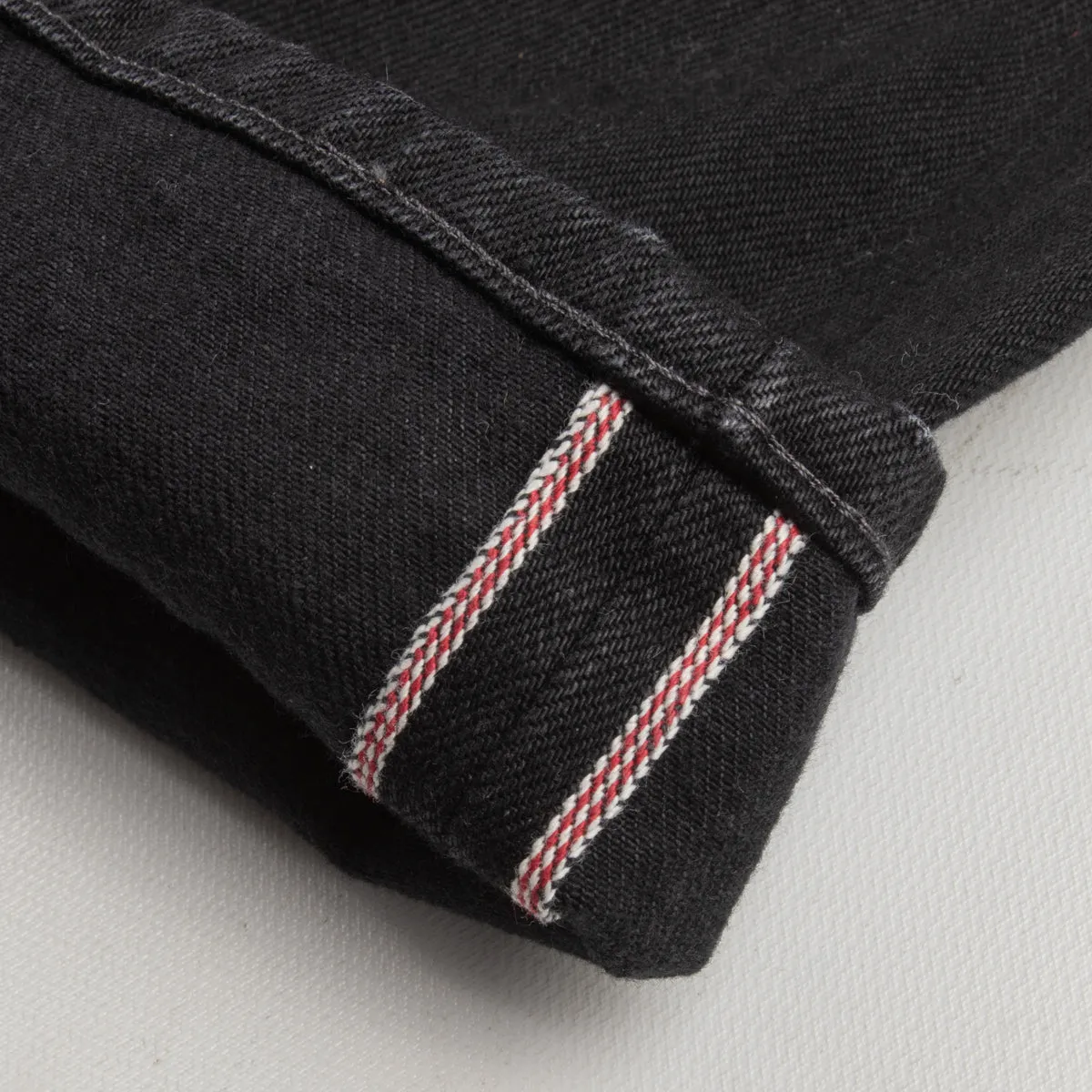 Kirk Straight Fit - 14oz Gunpowder Black Selvedge Rinsed