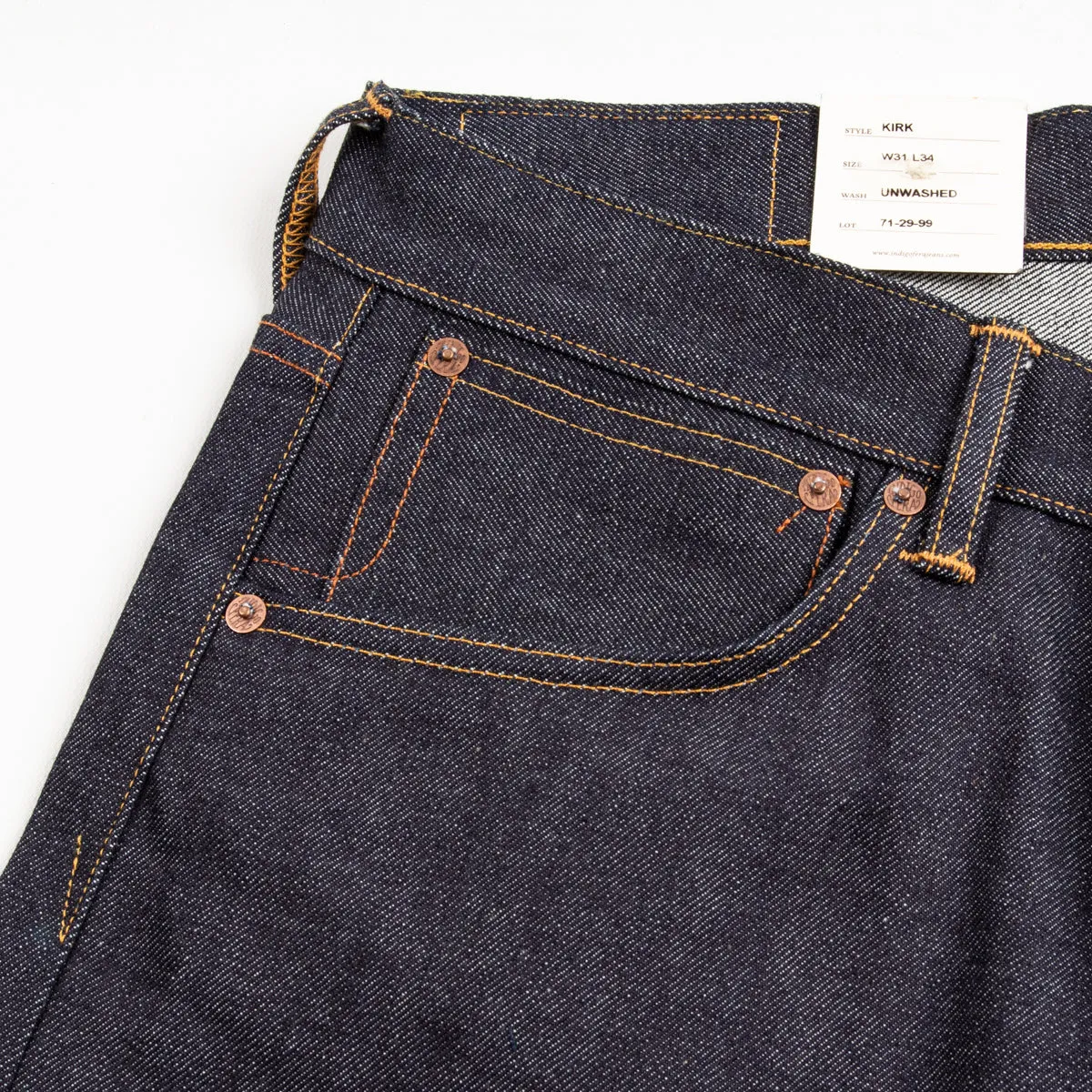Kirk Straight Fit - 29 Hand Dip 13oz Selvedge