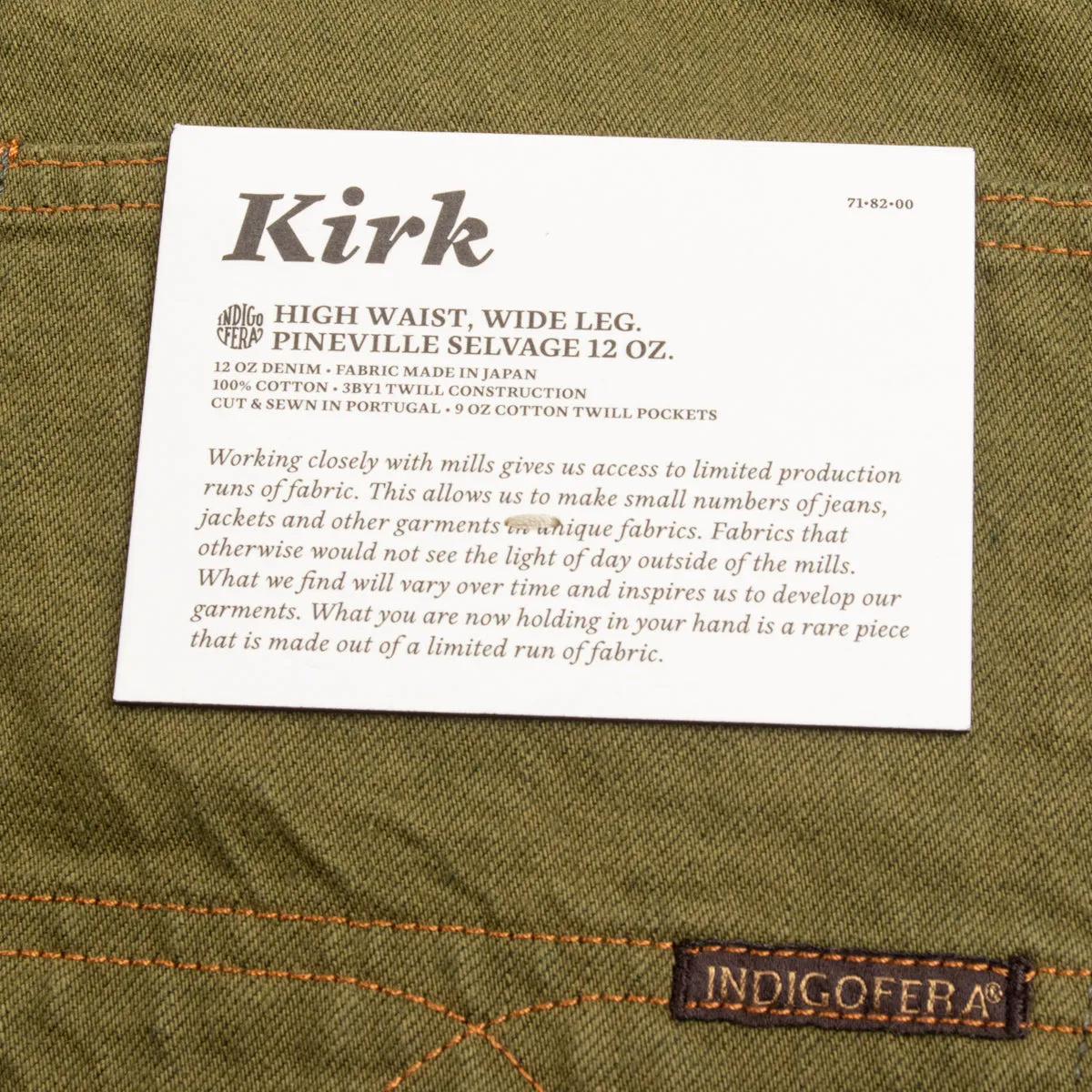 Kirk Straight Fit - Pineville Selvedge Rinsed