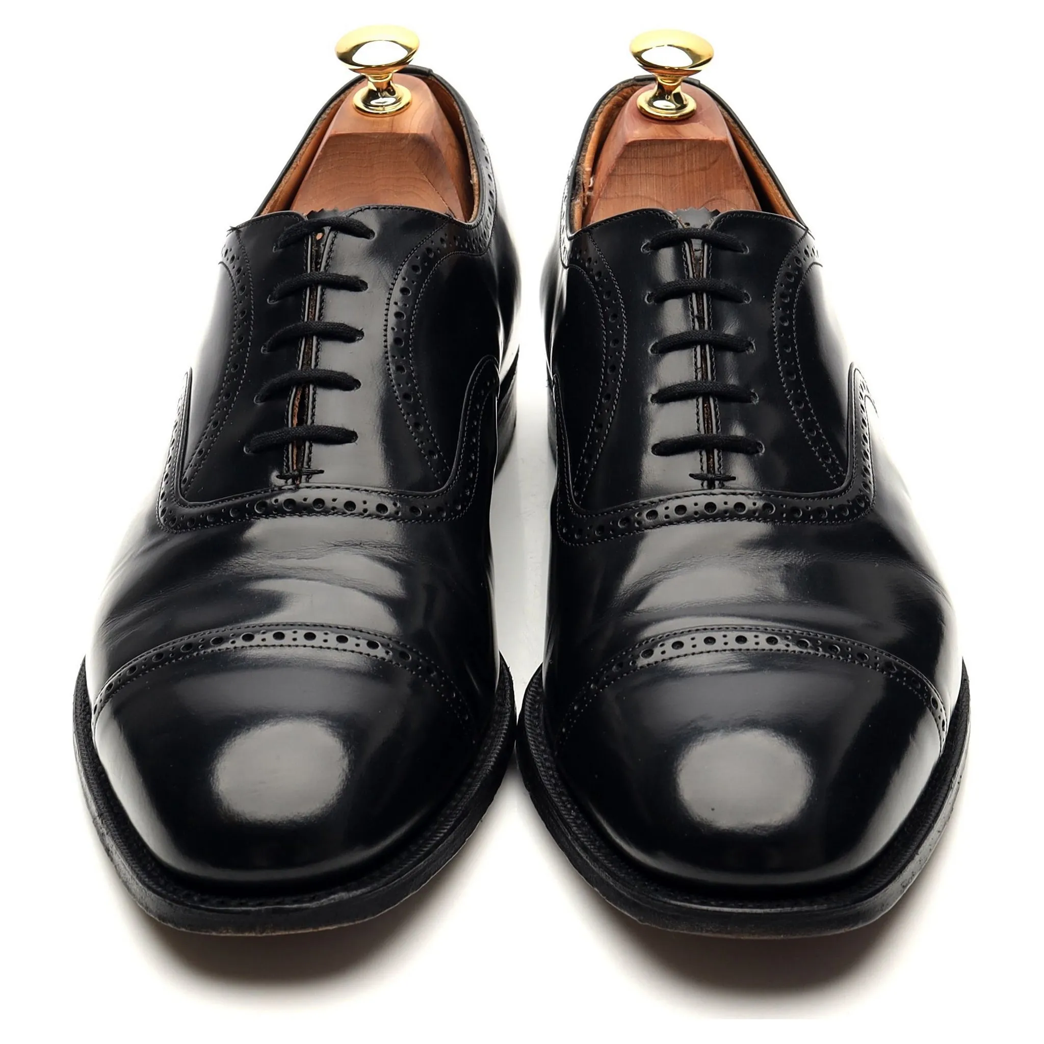 'Legate' Black Leather Oxford UK 9.5 G
