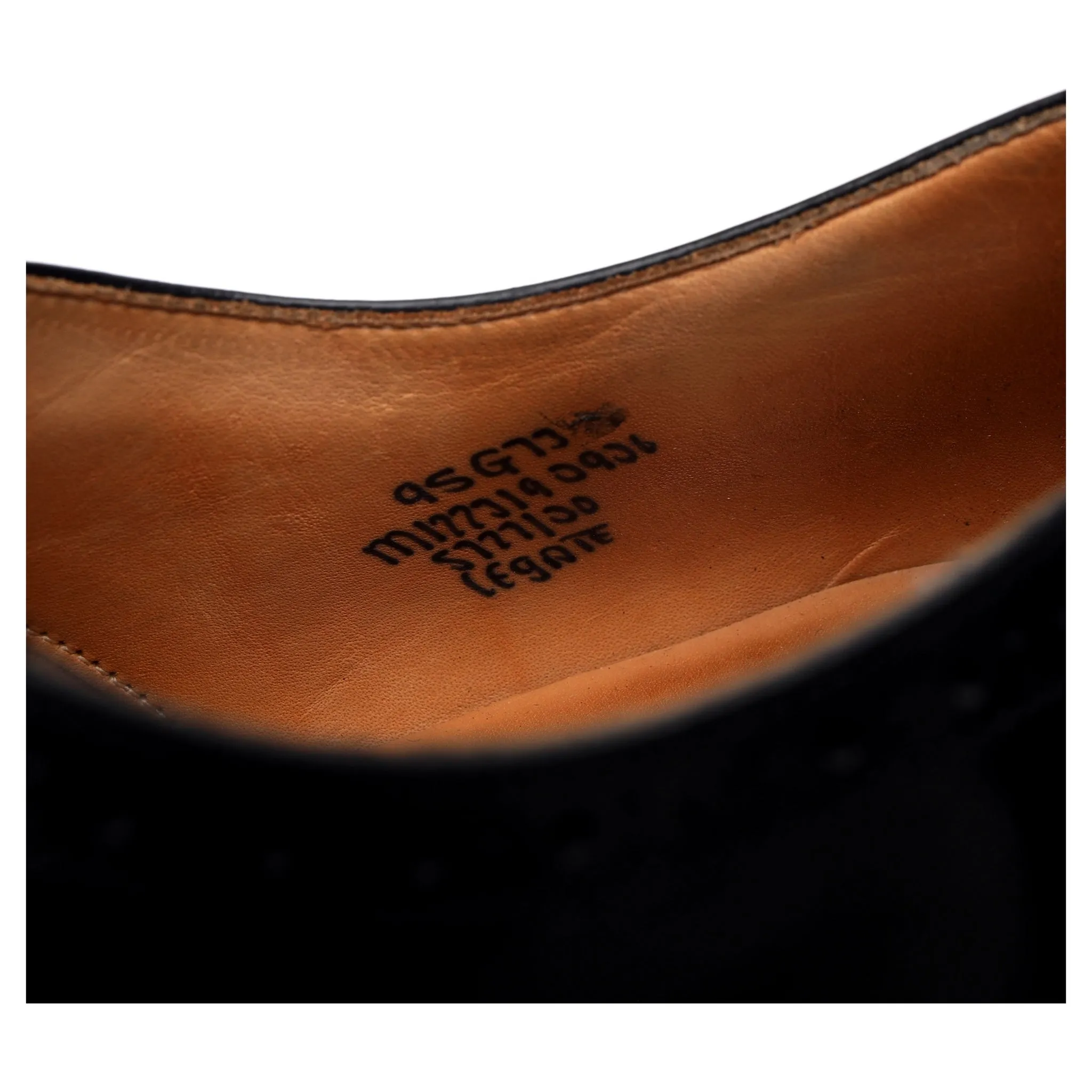 'Legate' Black Leather Oxford UK 9.5 G