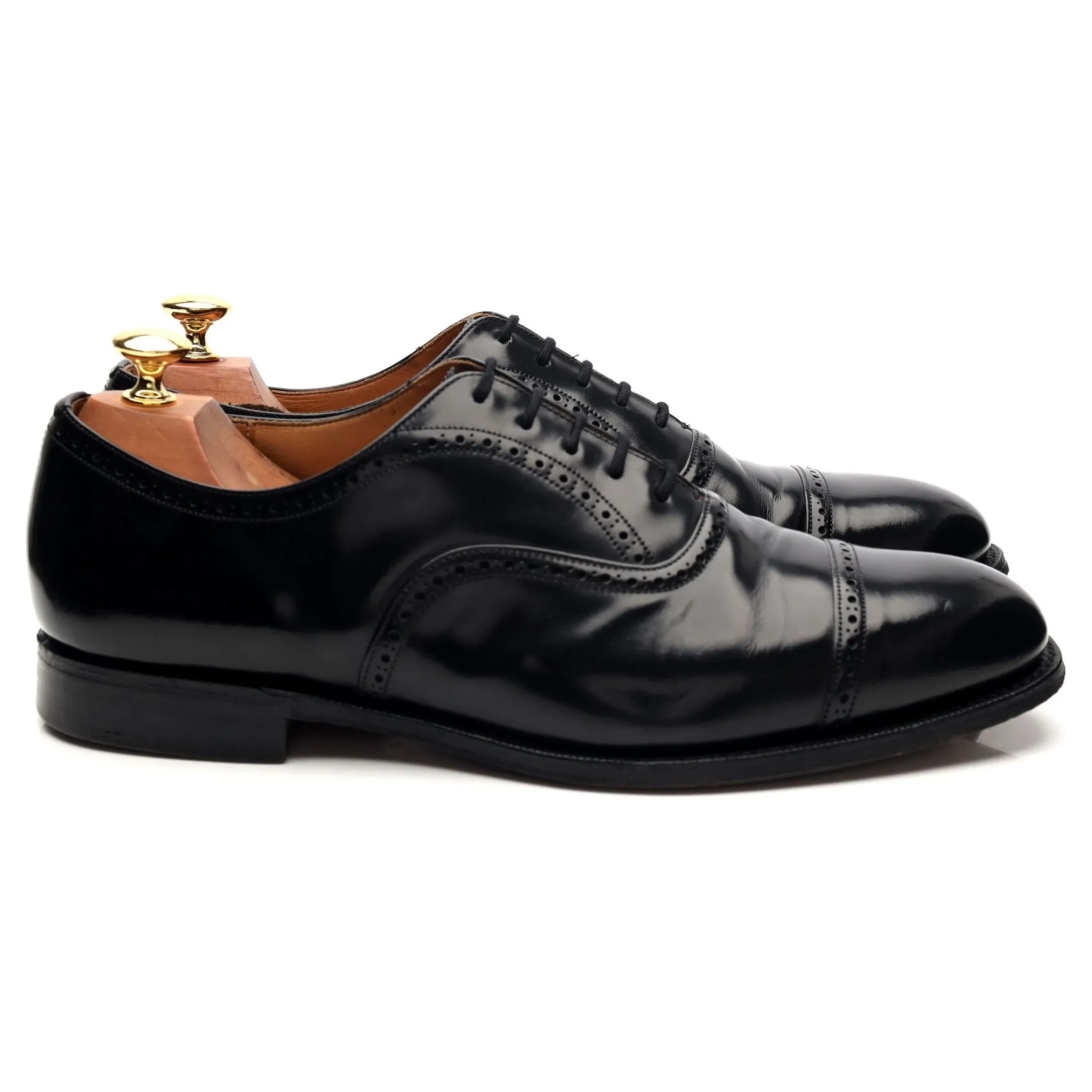 'Legate' Black Leather Oxford UK 9.5 G