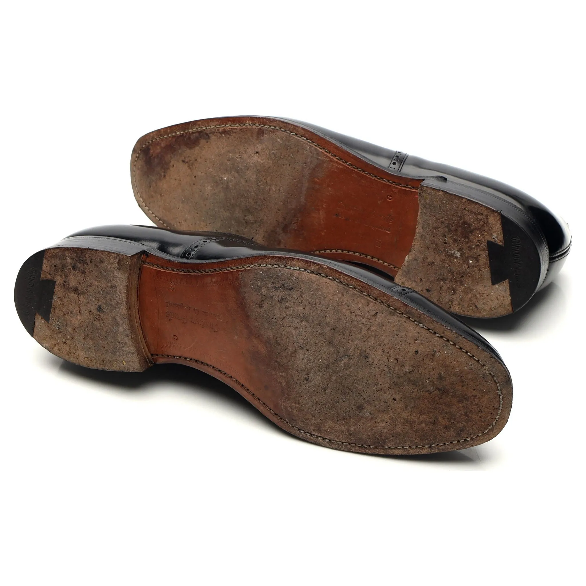 'Legate' Black Leather Oxford UK 9.5 G