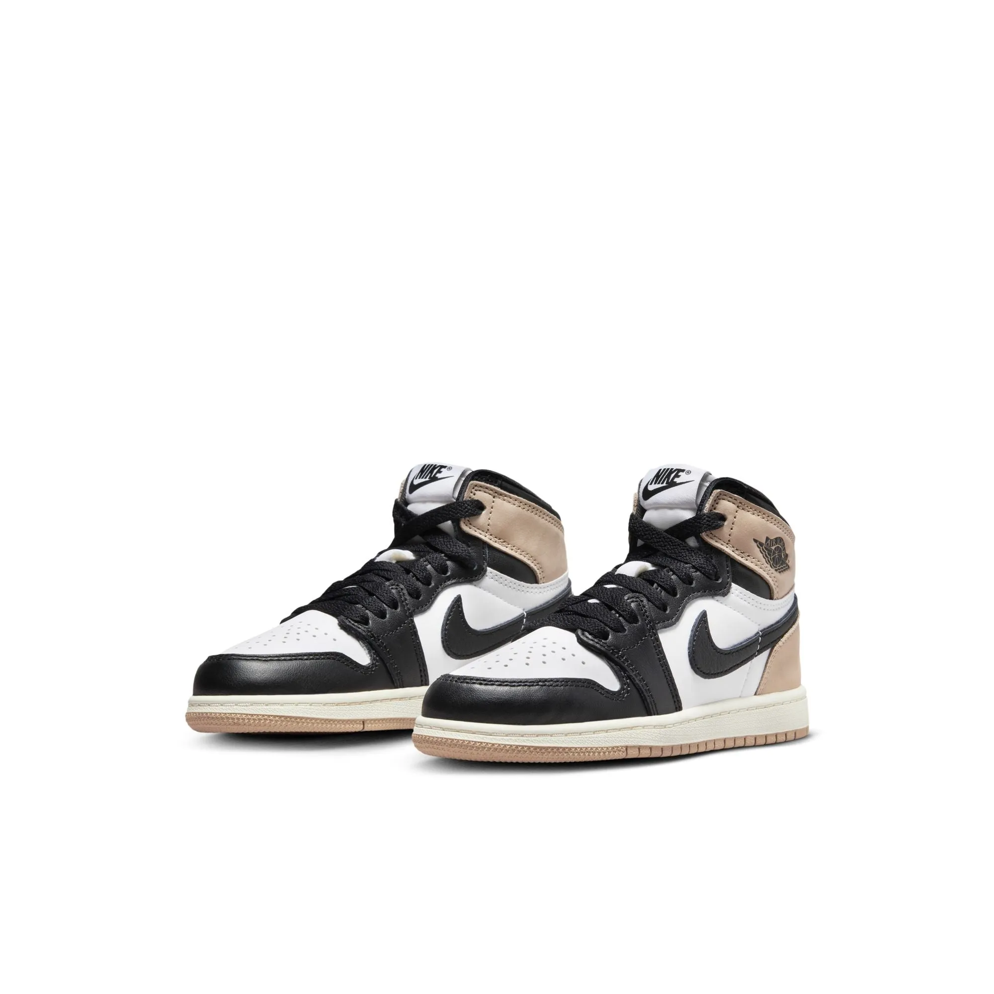 Little Kid's Jordan 1 Retro High OG "Latte"-BLACK/LEGEND MD BROWN-WHITE-SAIL