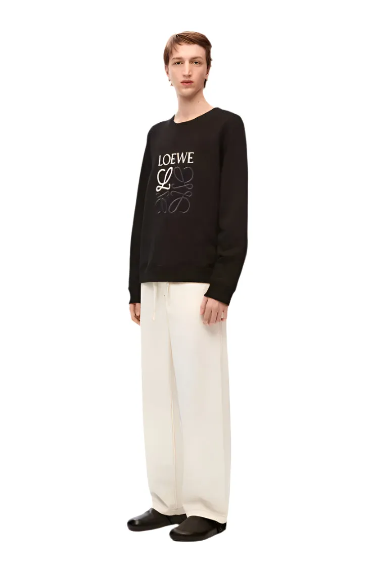 Loewe Anagram Sweatshirt Black Regular Fit
