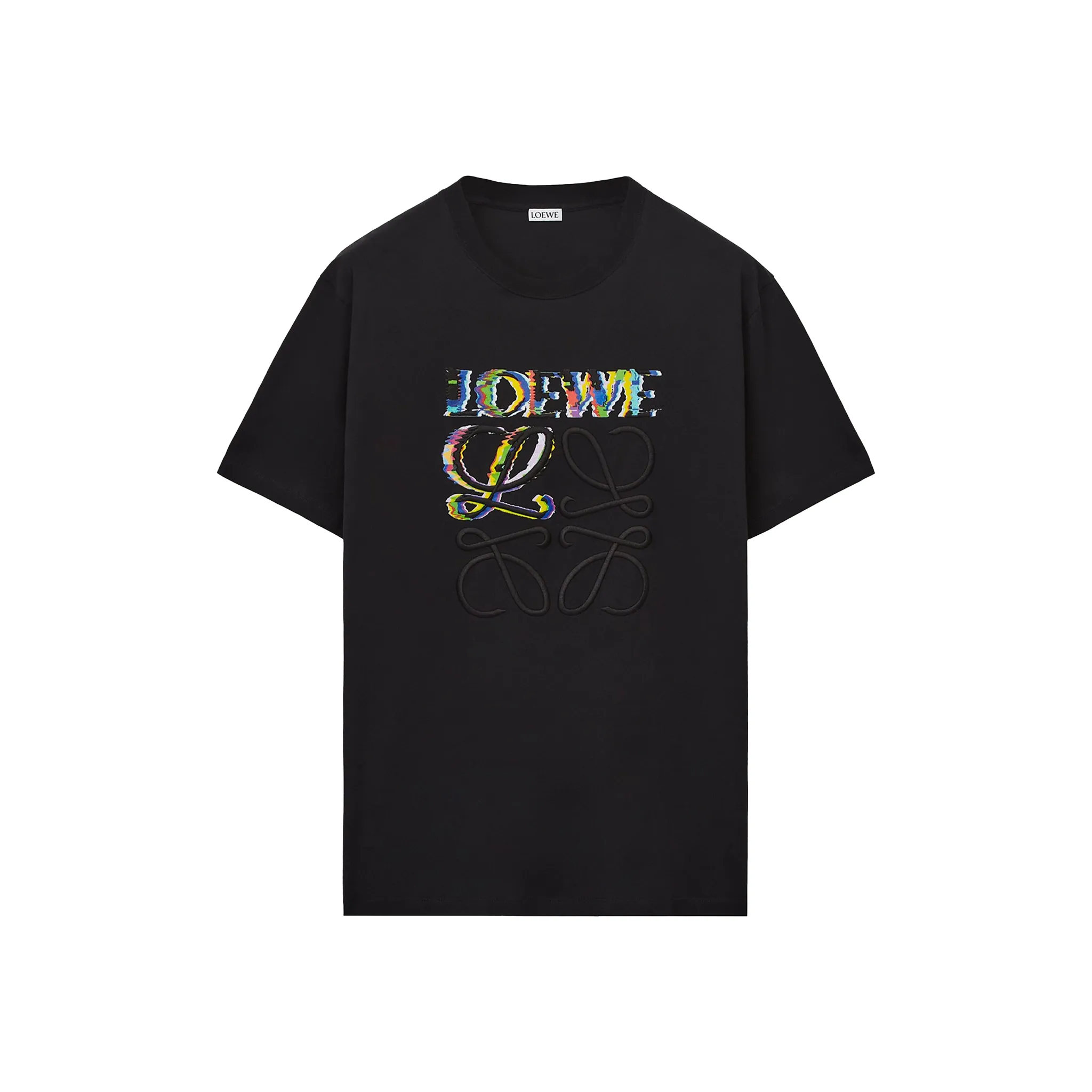 Loewe Glitch Anagram T-Shirt Black
