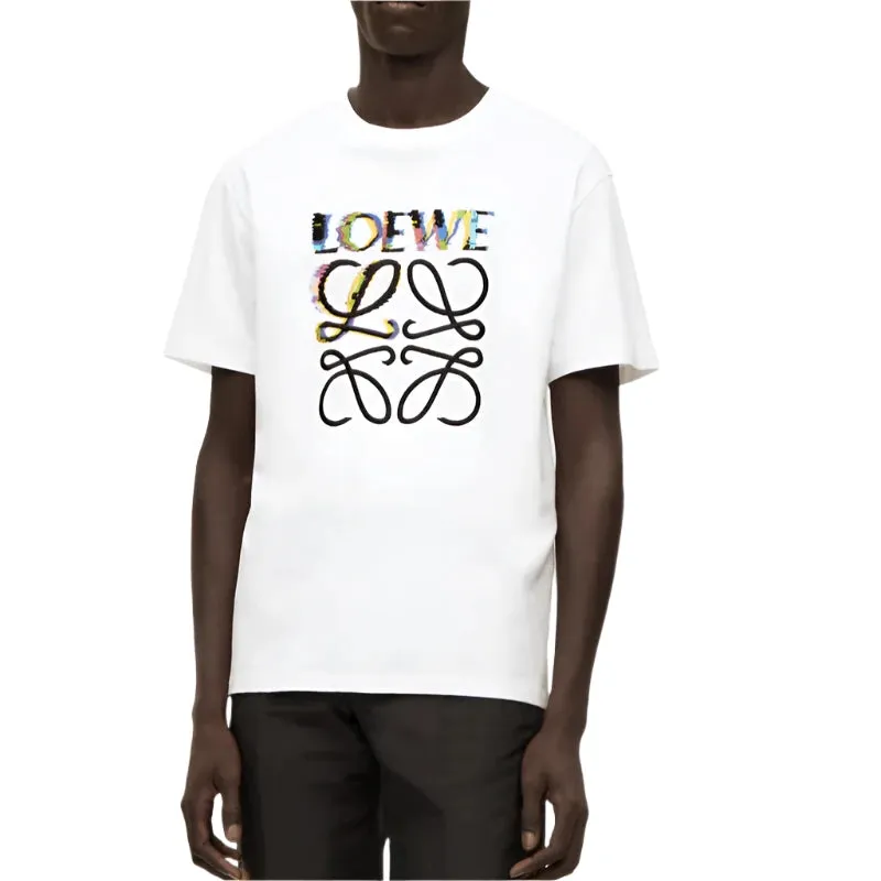 Loewe Glitch Anagram T-Shirt White