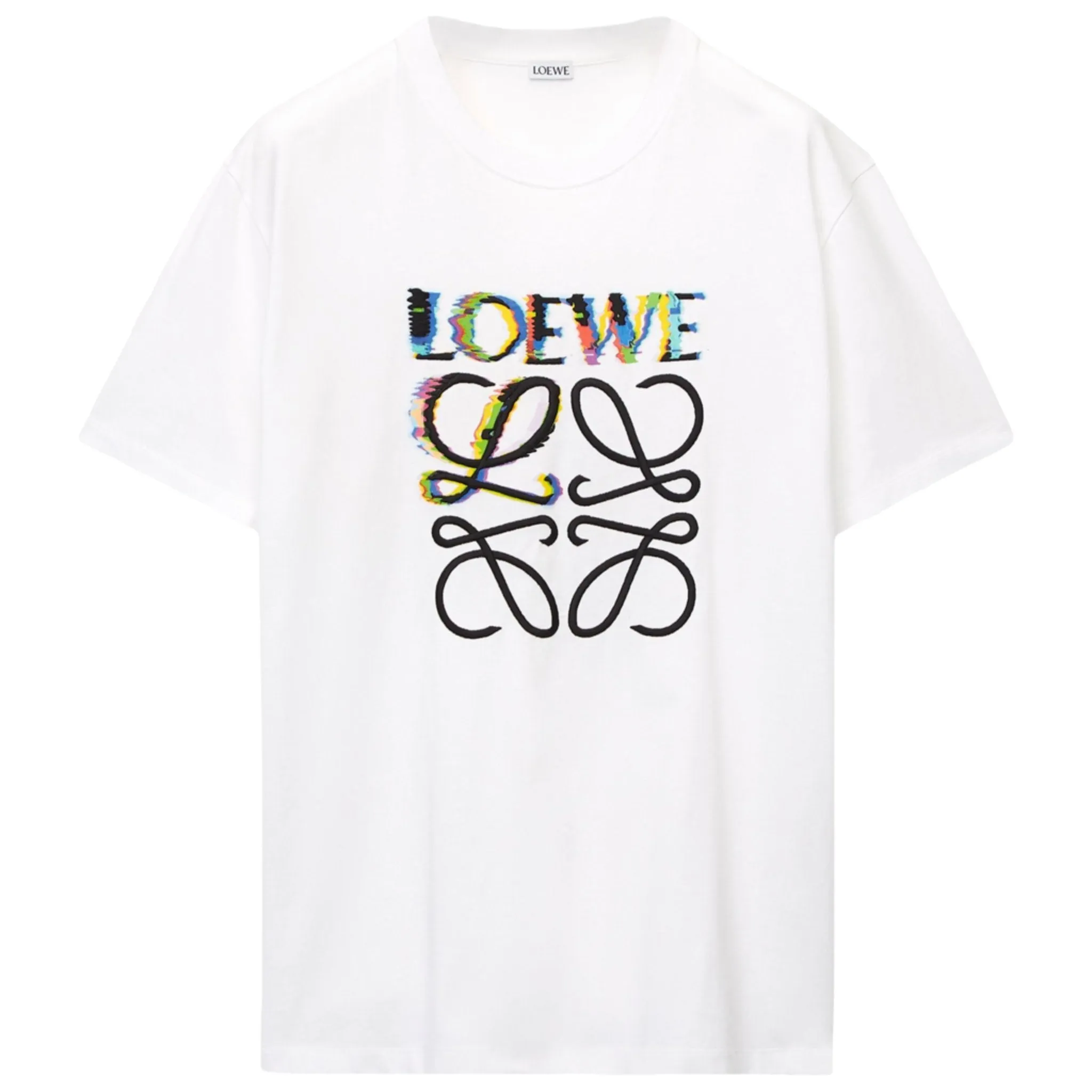 Loewe Glitch Anagram T-Shirt White