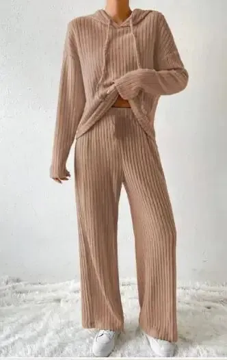 Loose Long Sleeve Trousers Suit