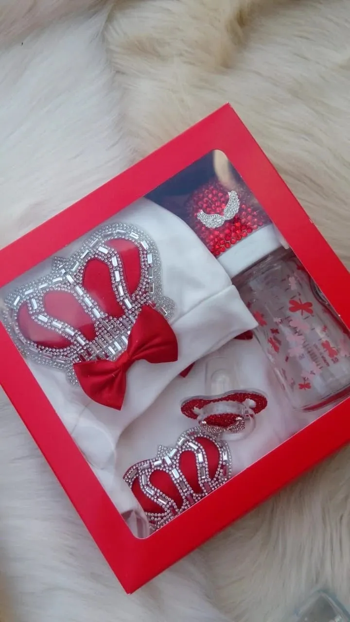 Luxurious Rhinestone Shoes & Headpiece Set - Regency Blue