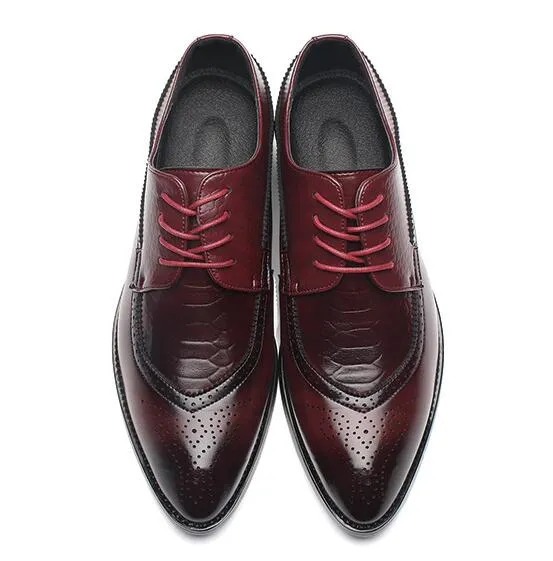Luxury Leather Pointed Toe Dress Shoes