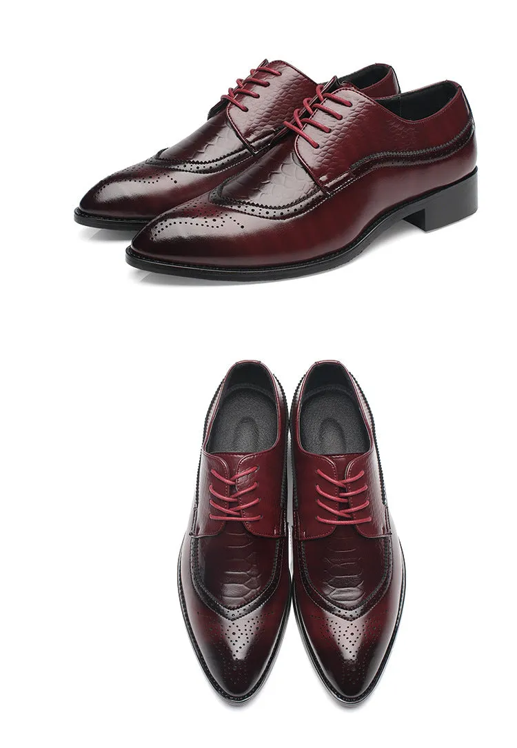 Luxury Leather Pointed Toe Dress Shoes