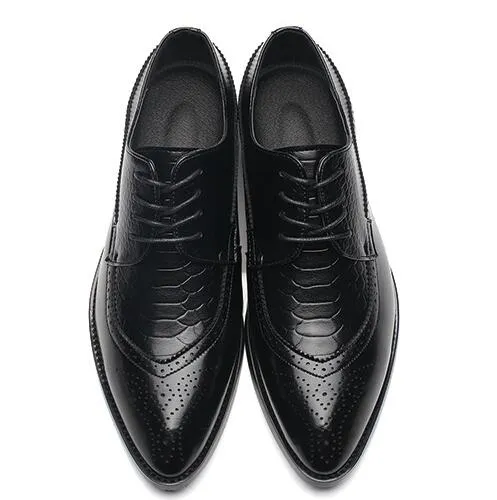 Luxury Leather Pointed Toe Dress Shoes