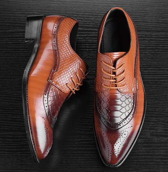Luxury Leather Pointed Toe Dress Shoes