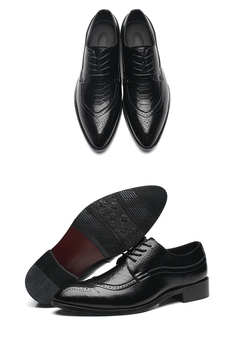 Luxury Leather Pointed Toe Dress Shoes