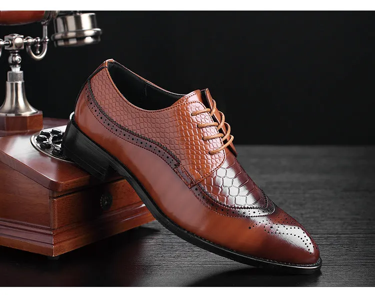 Luxury Leather Pointed Toe Dress Shoes