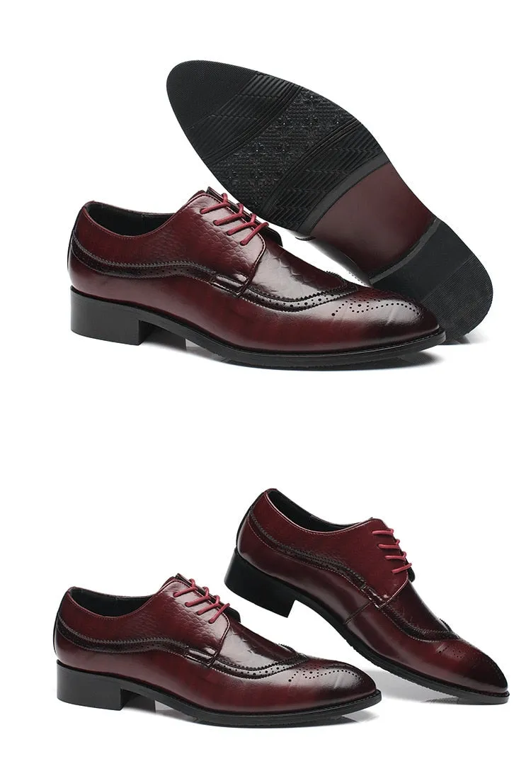 Luxury Leather Pointed Toe Dress Shoes