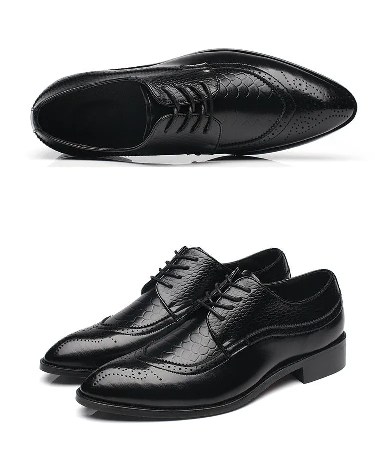 Luxury Leather Pointed Toe Dress Shoes