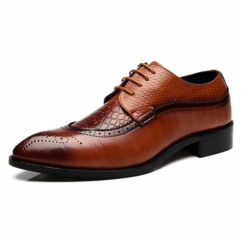 Luxury Leather Pointed Toe Dress Shoes