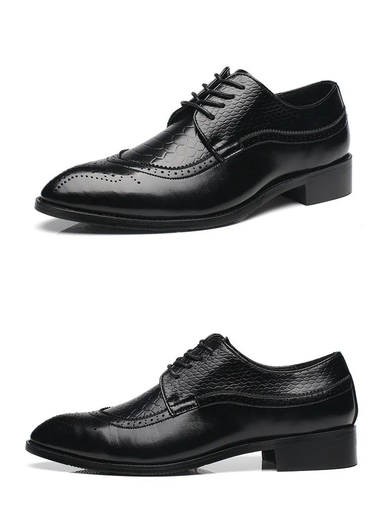 Luxury Leather Pointed Toe Dress Shoes