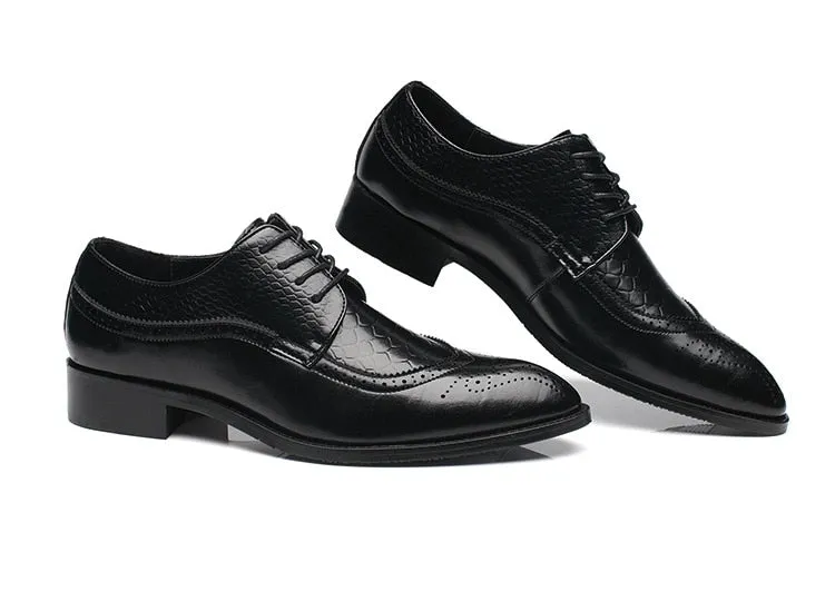 Luxury Leather Pointed Toe Dress Shoes