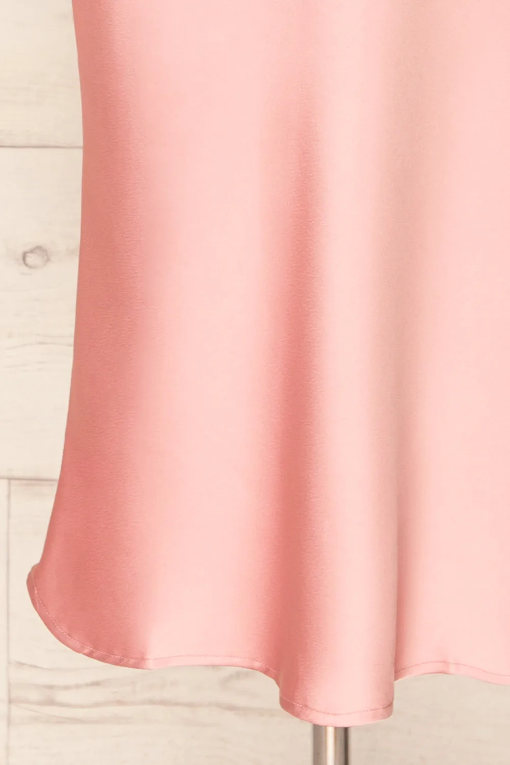 Maddie Pink | Satin Midi Skirt
