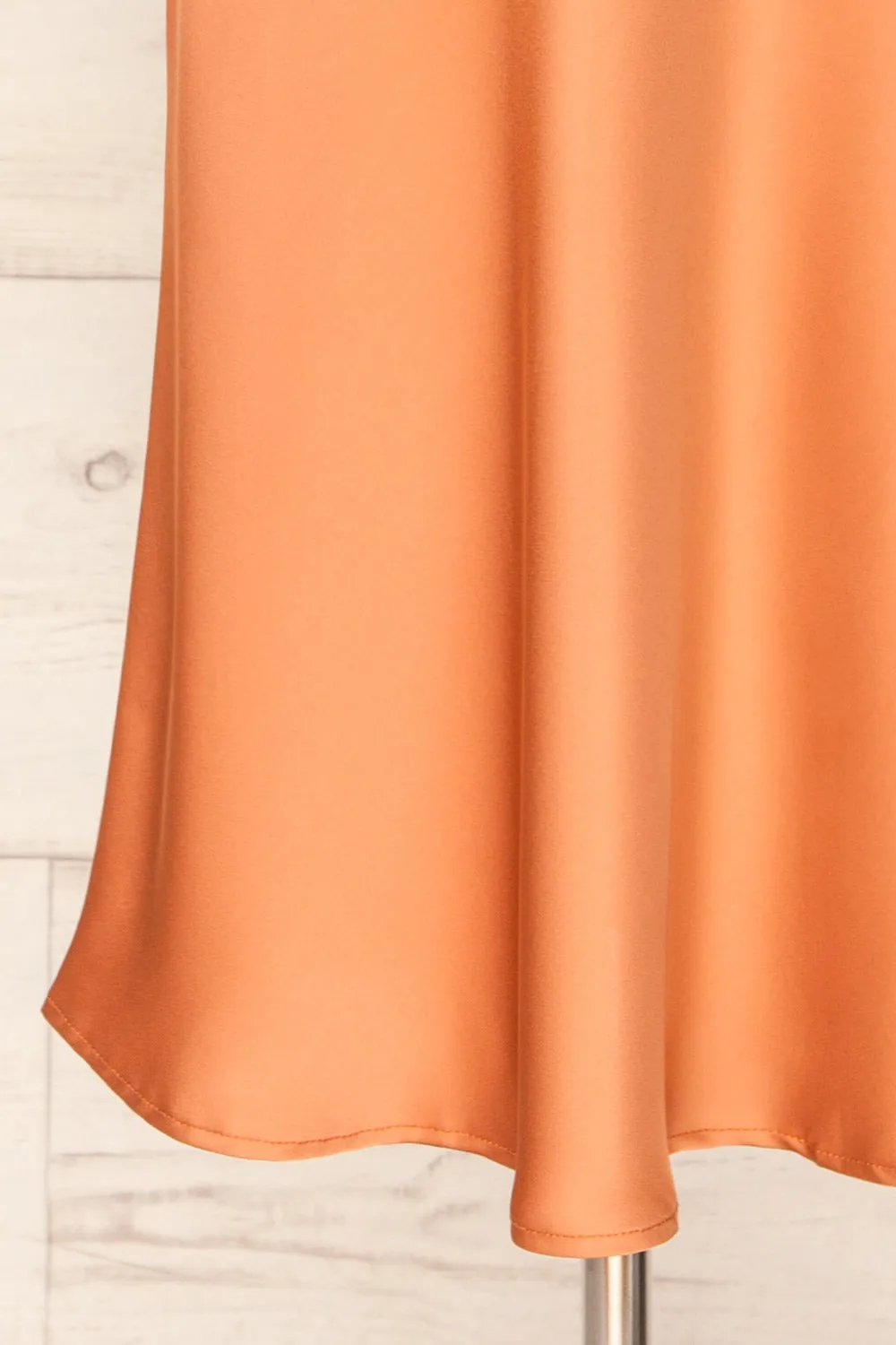 Maddie Rust | Satin Midi Skirt