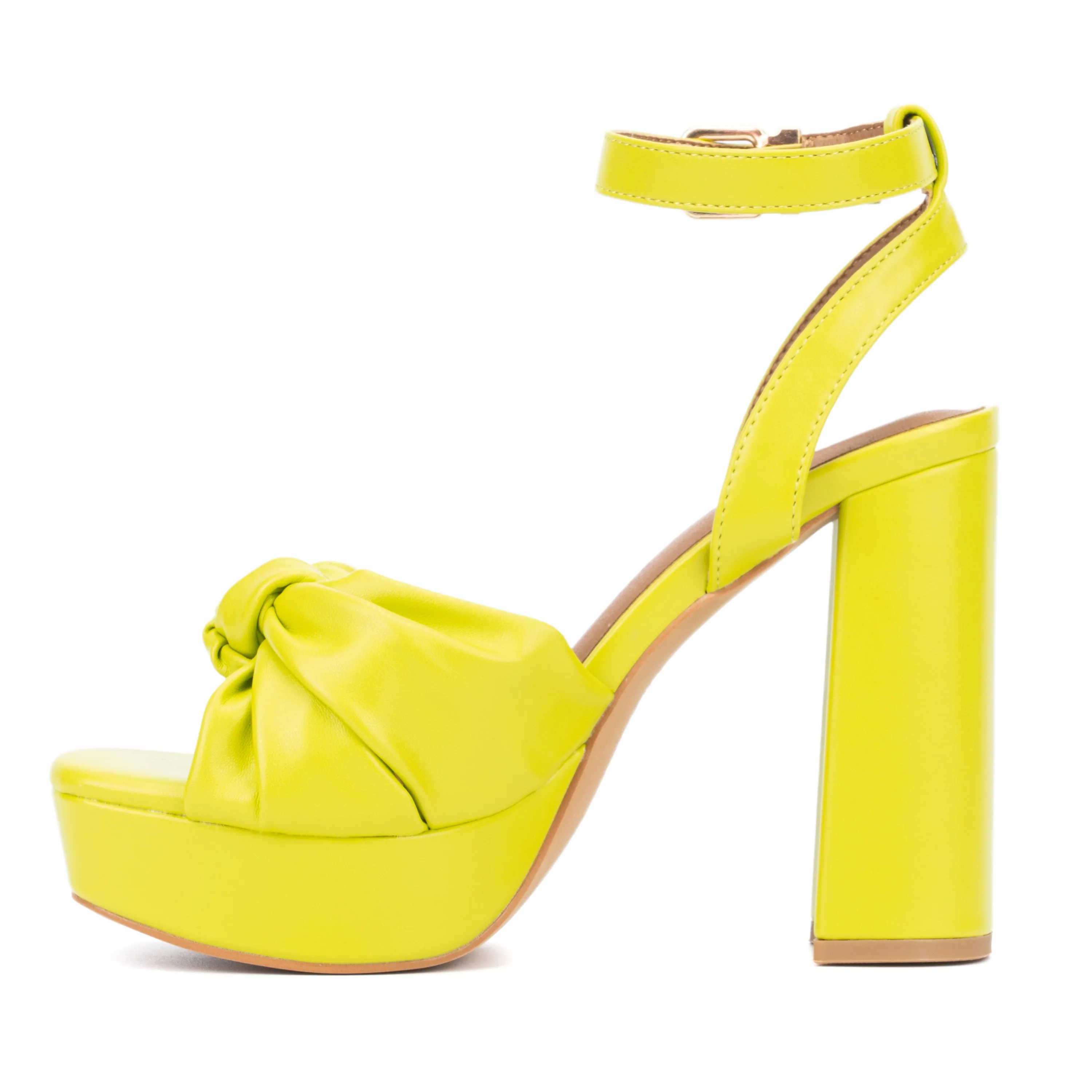 Mai Knotted Platform Block Heel
