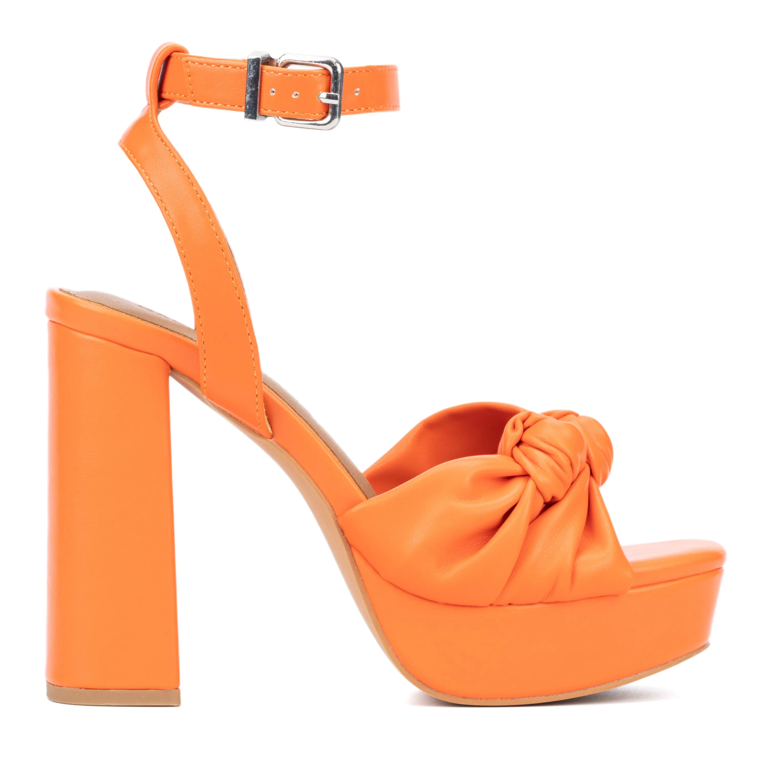 Mai Knotted Platform Block Heel