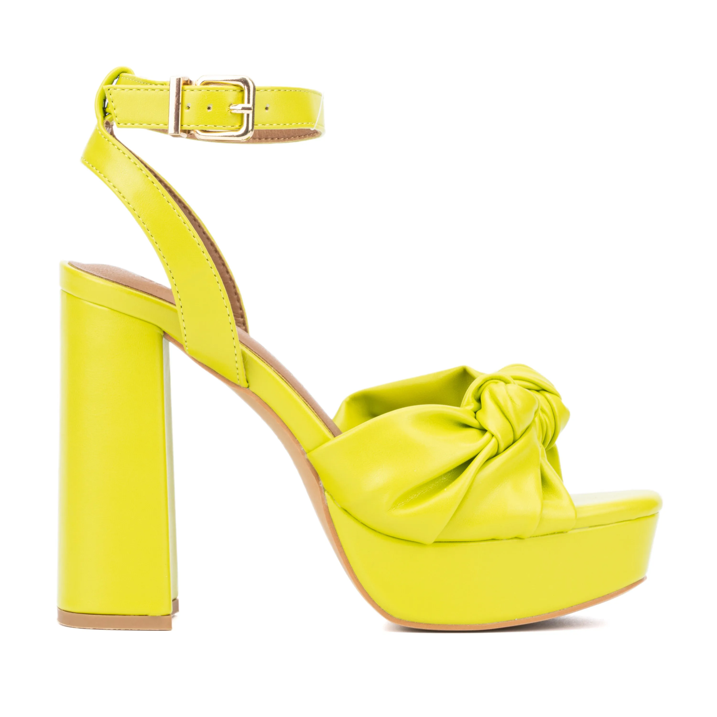 Mai Knotted Platform Block Heel