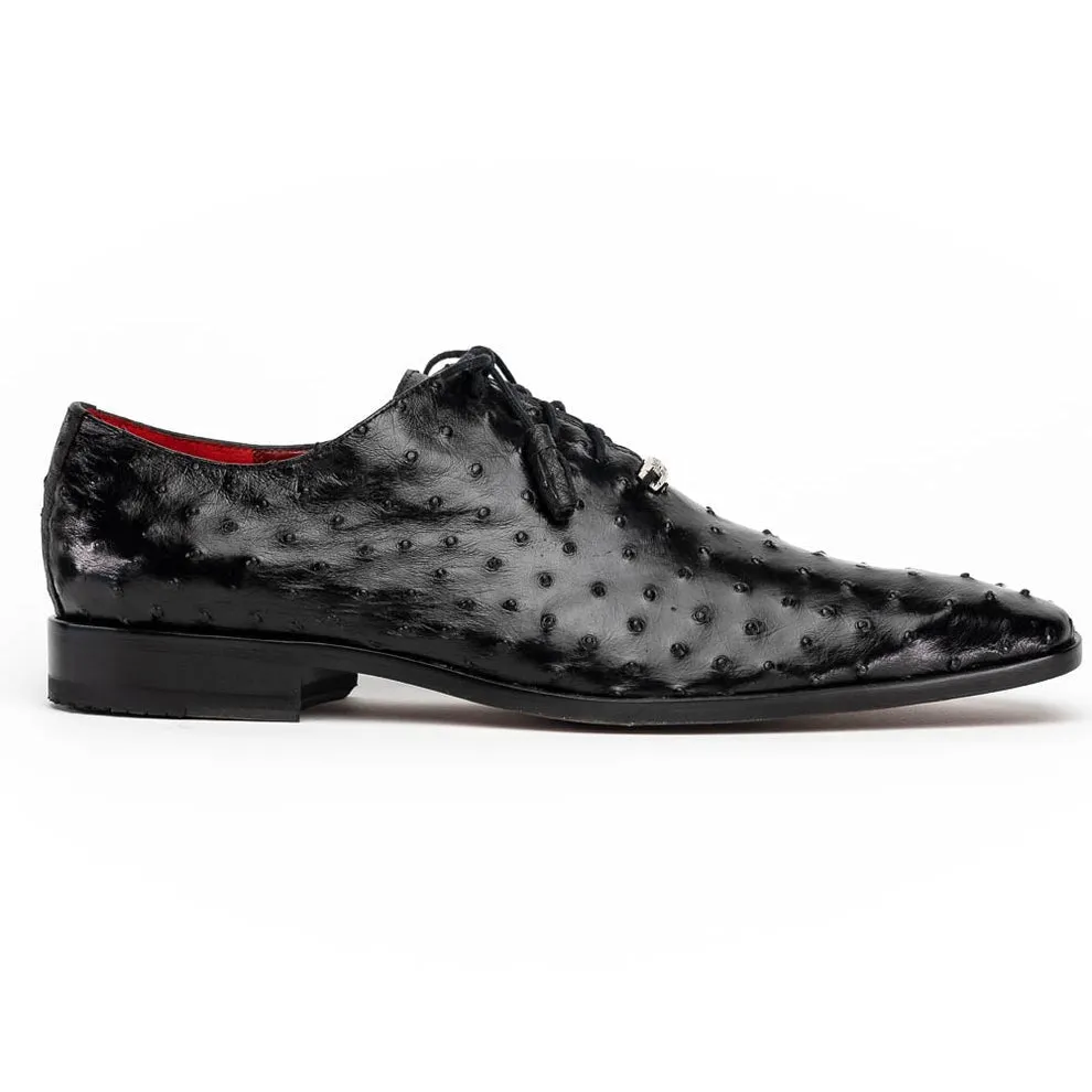 Marco Di Milano Criss Men's Shoes Exotic Ostrich Quill Dress Oxfords (MDM1073)