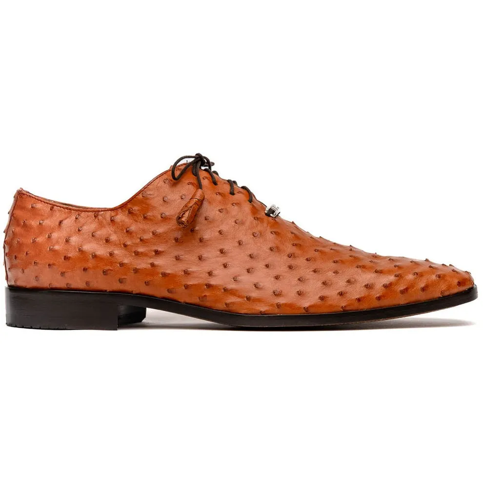 Marco Di Milano Criss Men's Shoes Exotic Ostrich Quill Dress Oxfords (MDM1073)