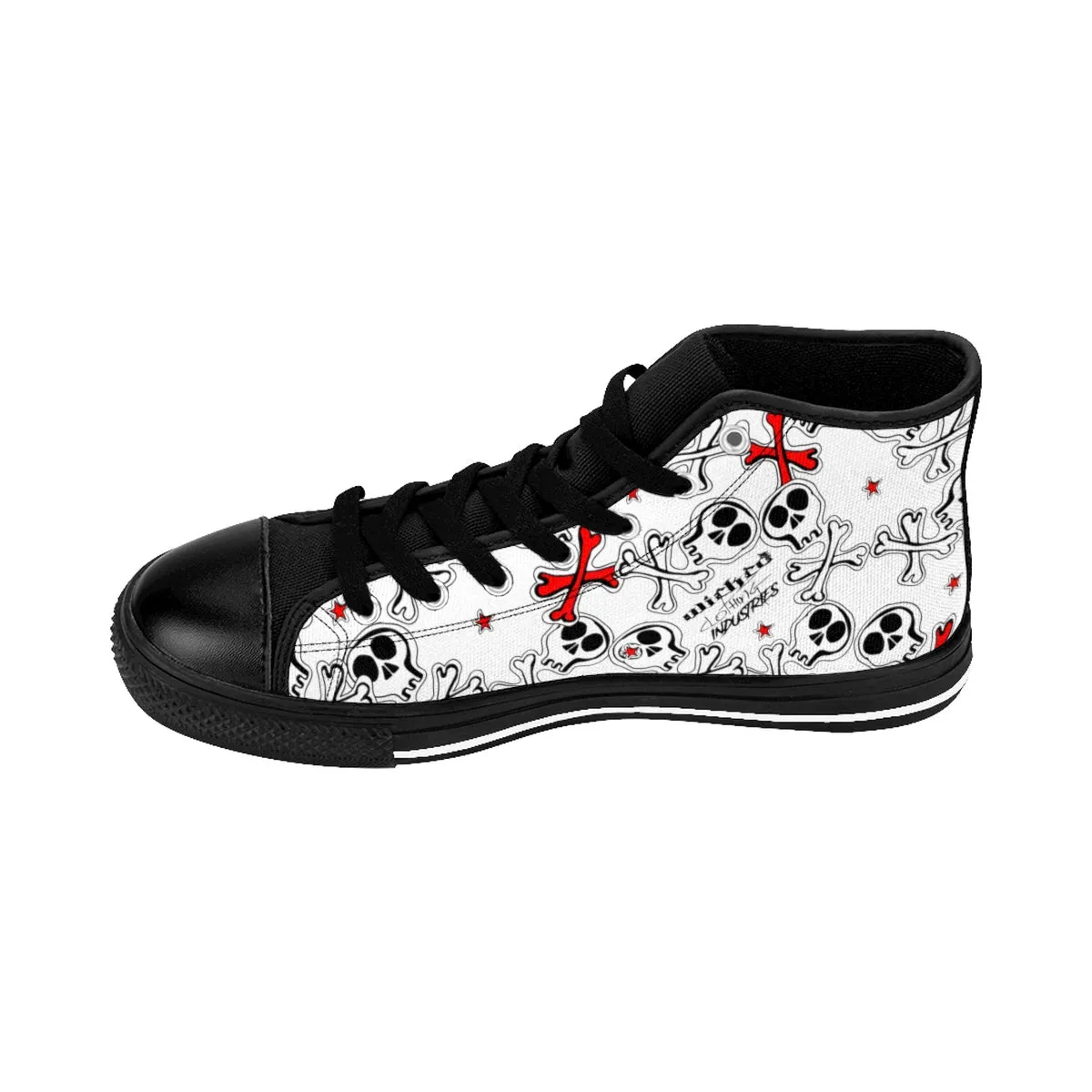 Men's Cartoon Skulls High-top Sneakers