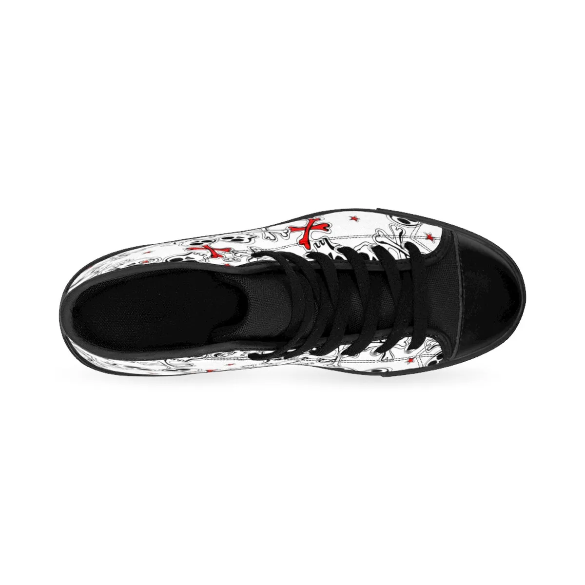 Men's Cartoon Skulls High-top Sneakers