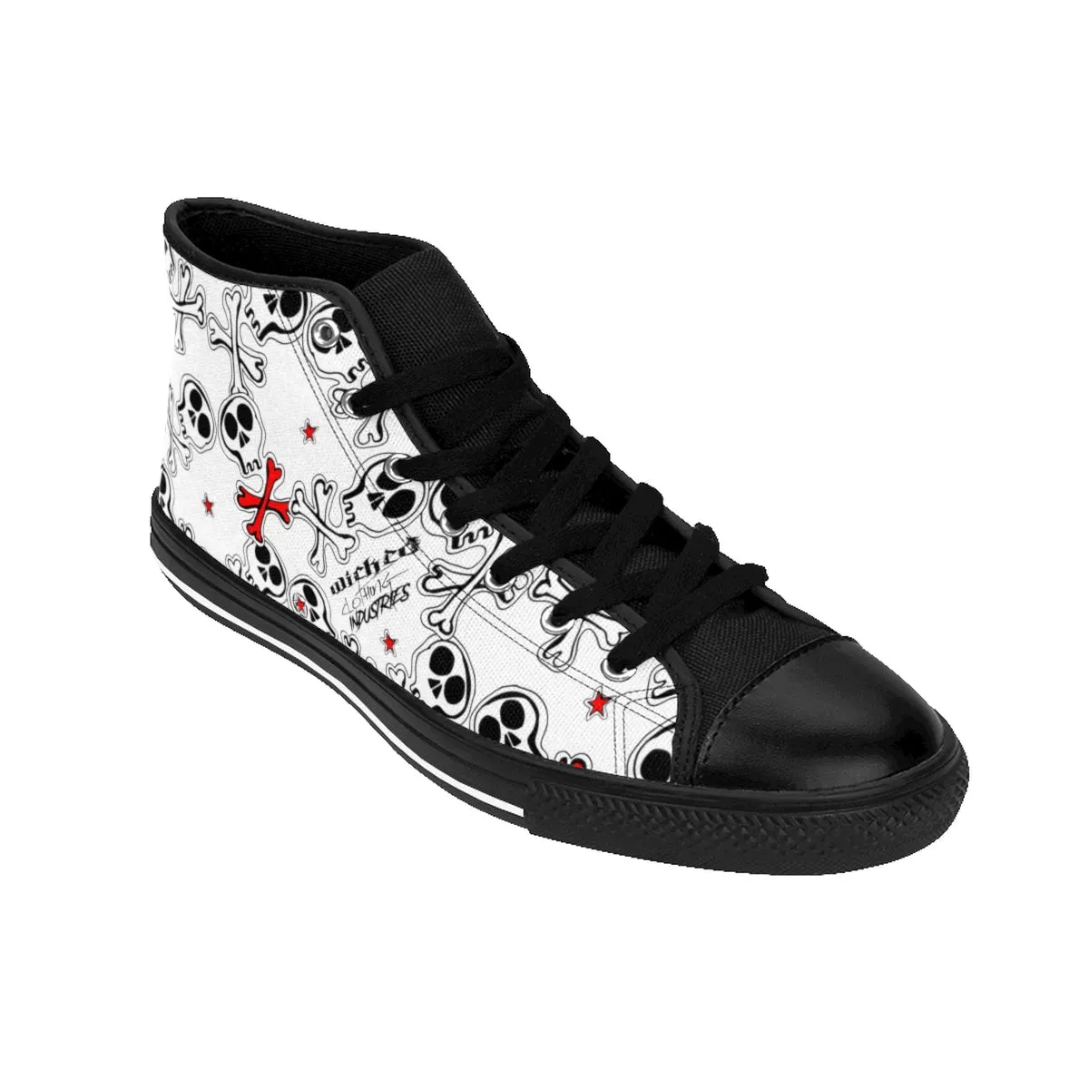 Men's Cartoon Skulls High-top Sneakers