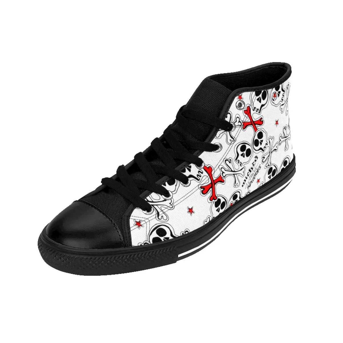 Men's Cartoon Skulls High-top Sneakers