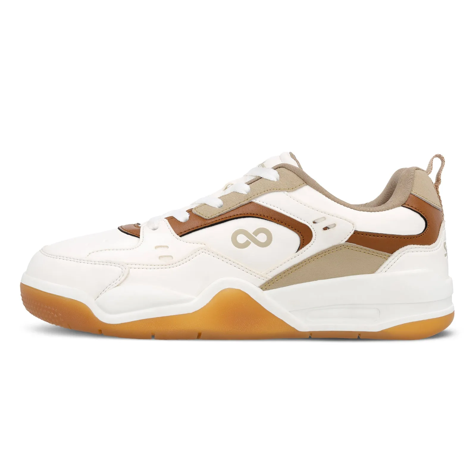 Men's Colourblocked Sneakers - WY3477 White Beige