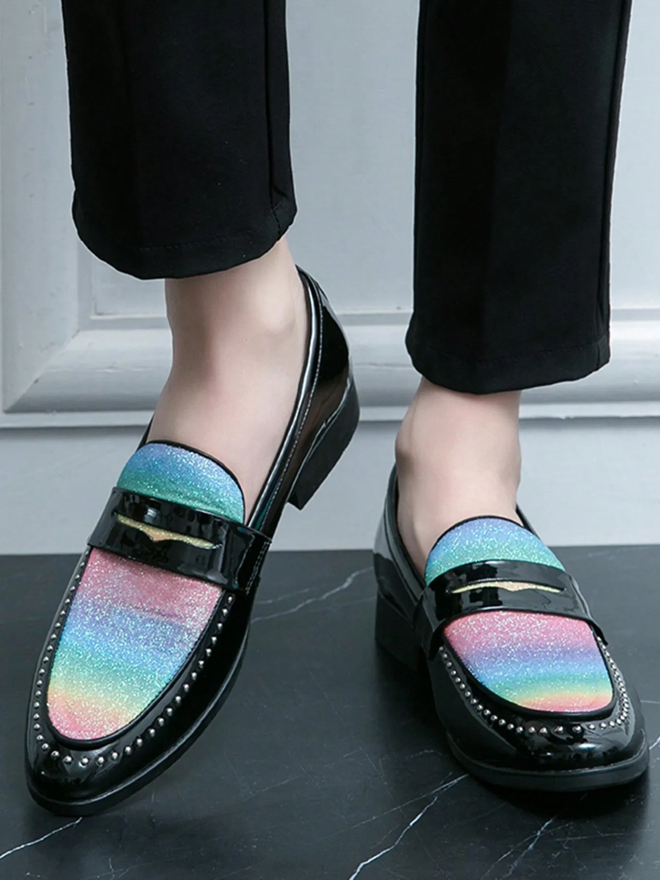 Men's Round Toe Flat Shoes For Daily  Men Business Shoes