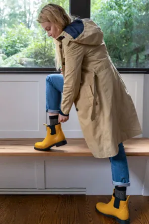 Merry People - Bobbi Ankle Boot - Mustard Yellow & Black