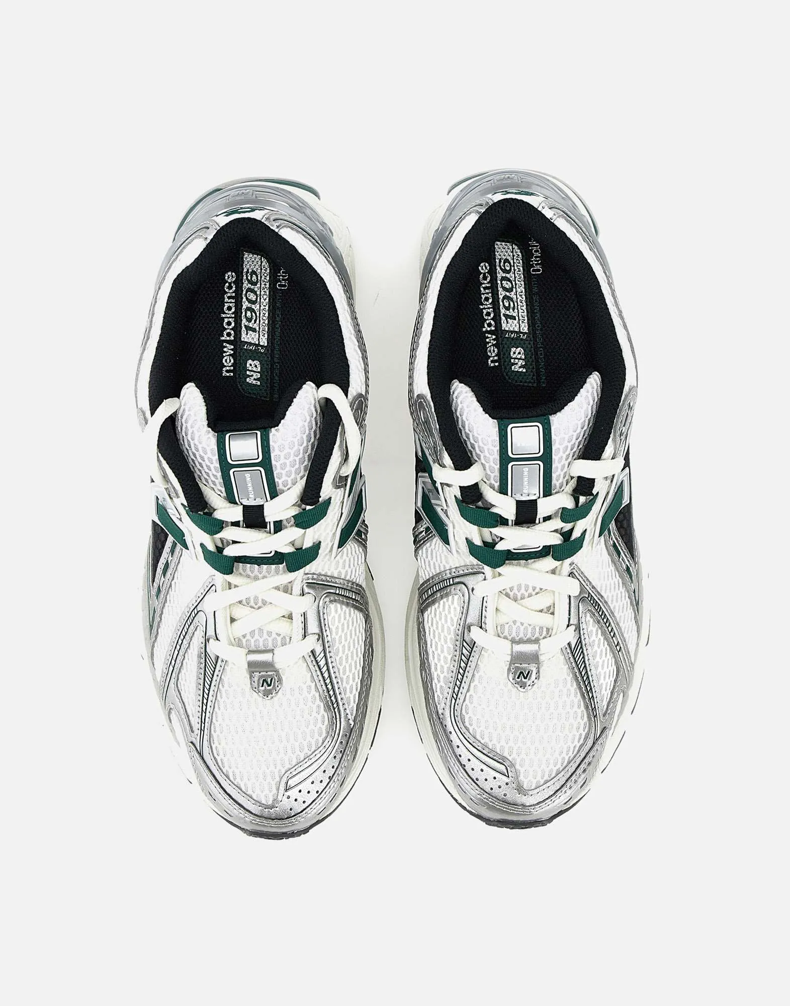 Mesh Fabric Sneakers in Grey and Green