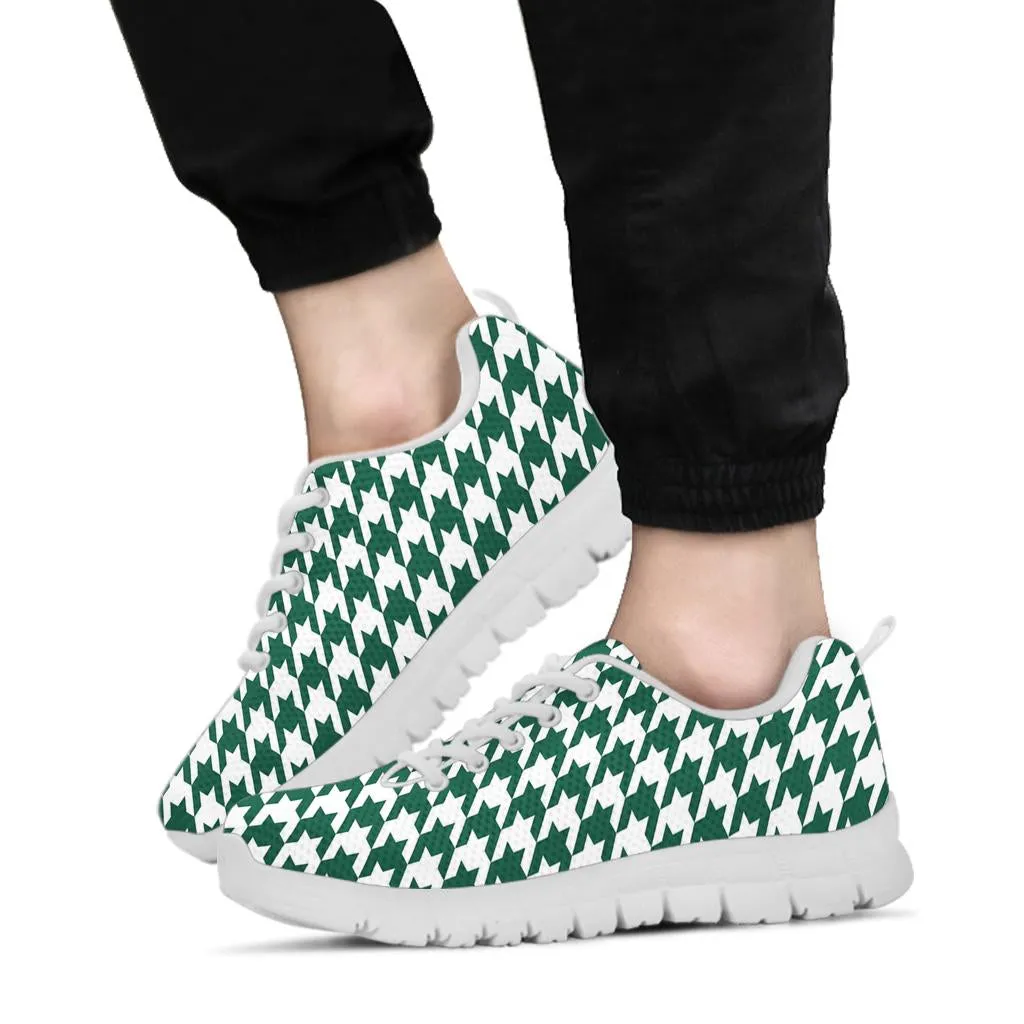 Mesh Sneakers_Green_Gotham on White-NYJ HT Pattern