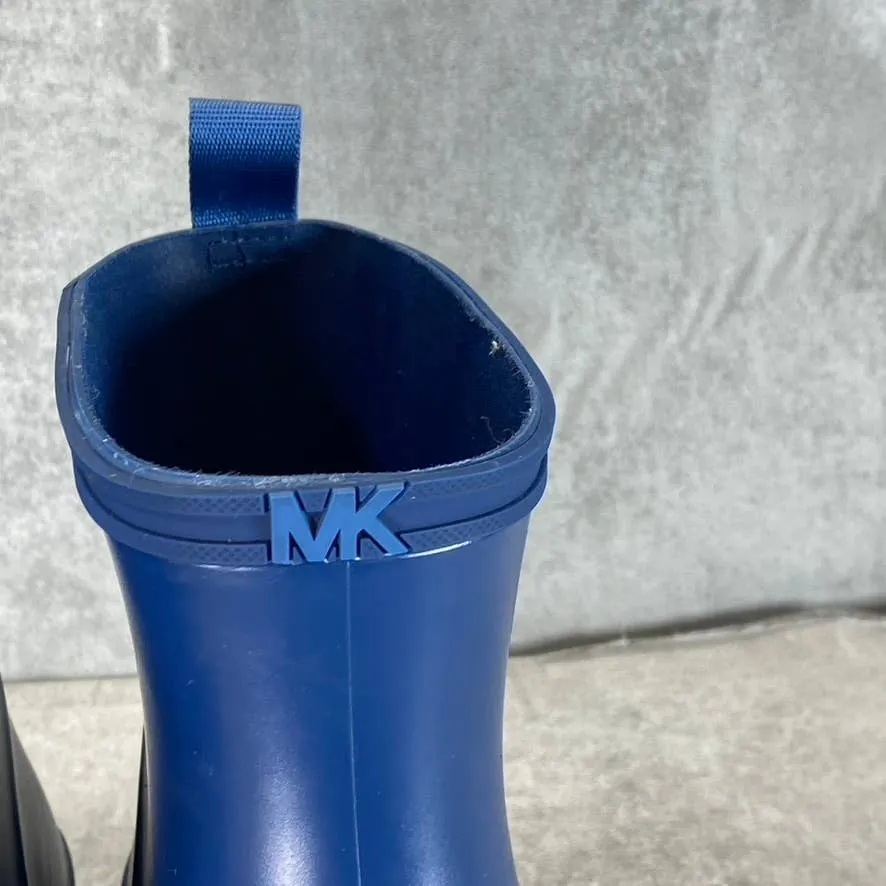 MICHAEL MICHAEL KORS Women's River Blue Mac Round-Toe Pull-On Rain Boots SZ 8