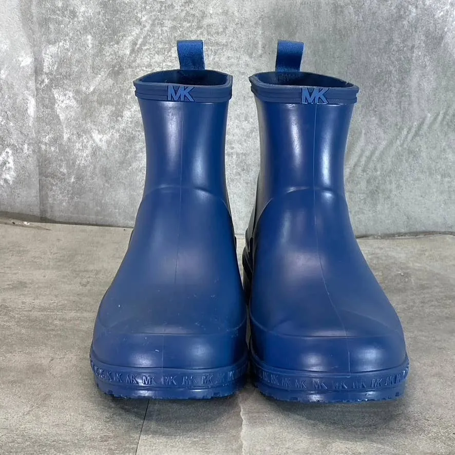 MICHAEL MICHAEL KORS Women's River Blue Mac Round-Toe Pull-On Rain Boots SZ 8